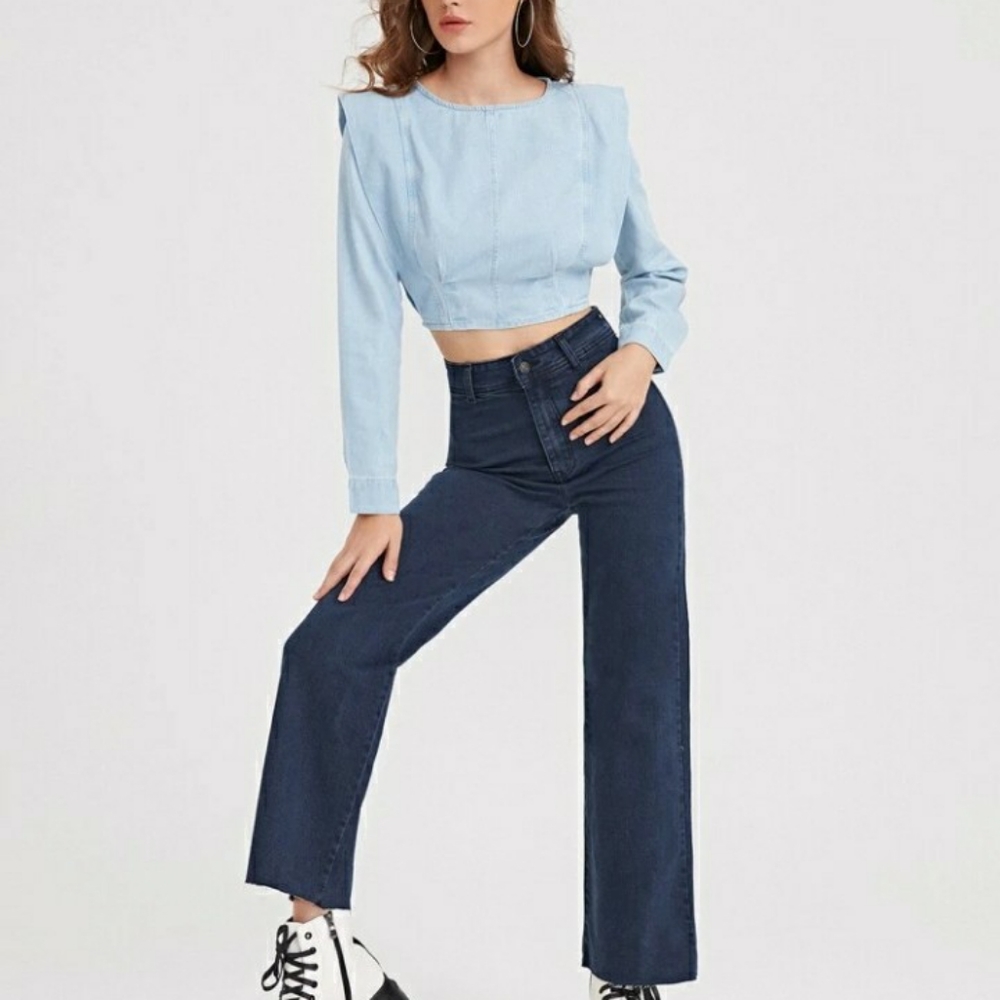 denim top